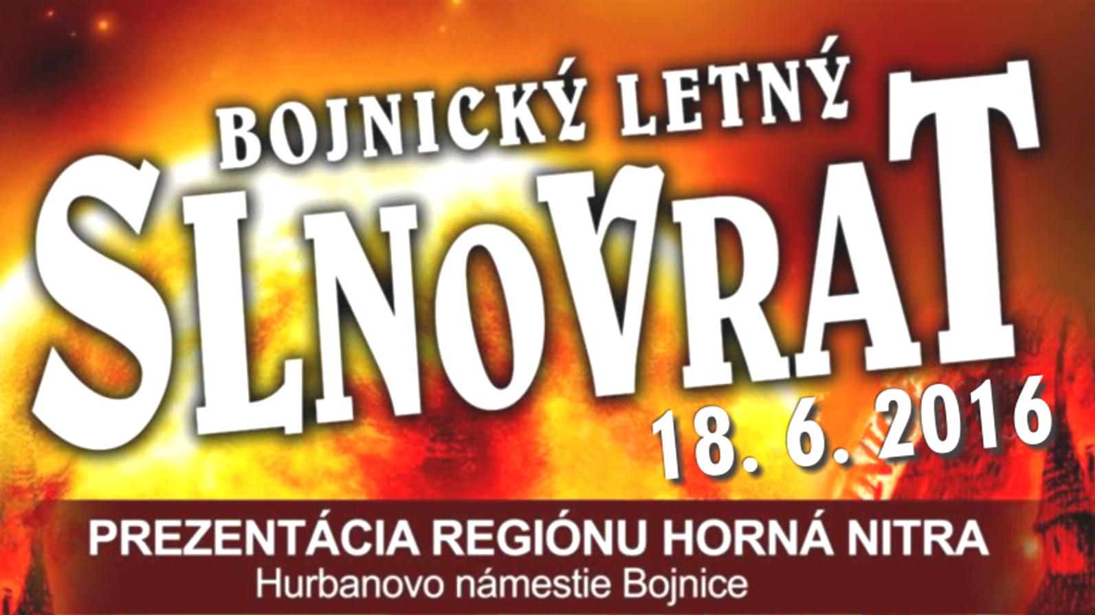 Bojnický letný slnovrat 2016 už tento víkend 