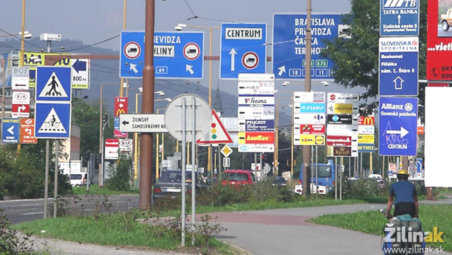 Mesto Žilina spustí pilotný projekt likvidácie bilbordov pri ceste I/18 