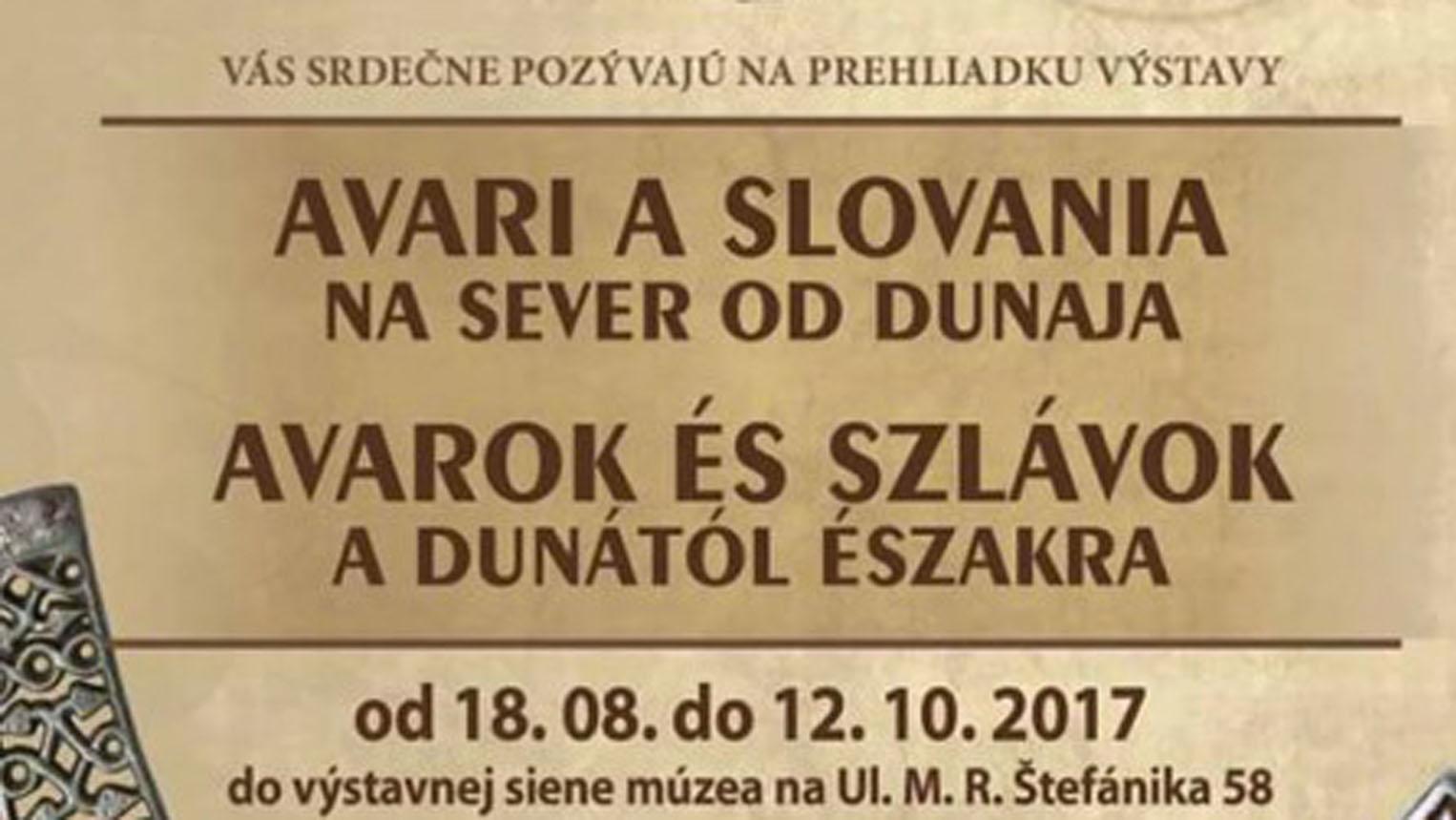 Výstava Avari a Slovania na sever od Dunaja predstaví ich spolužitie 