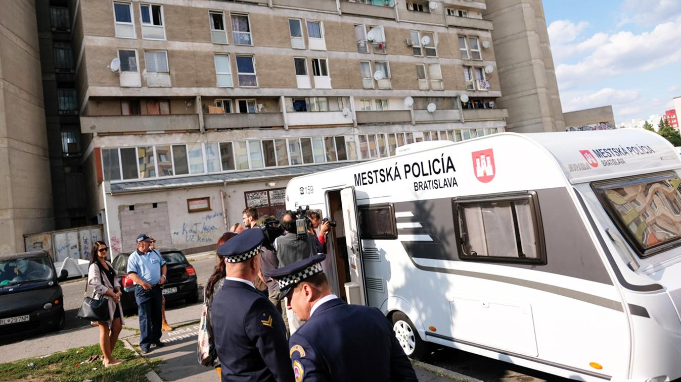 Vo vrakunskom Pentagone už stojí dočasná policajná stanica 