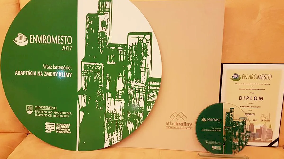 Zvolen je „Enviromesto“ vďaka projektu adaptácie na zmeny klímy