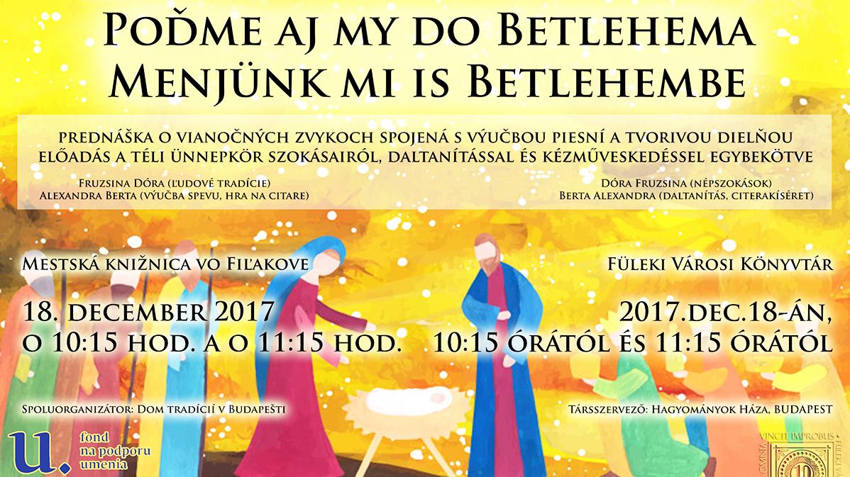Adventné podujatie s pracovníkmi Domu tradícií v Budapešti