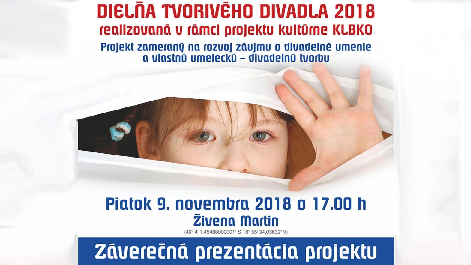 Dielňa tvorivého divadla – záverečná prezentácia projektu
