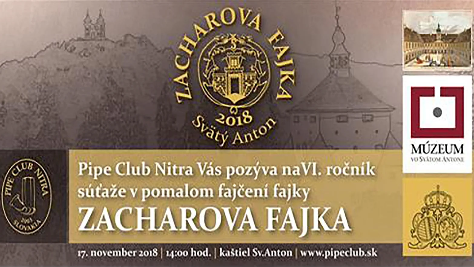 V kaštieli sa súťažilov pomalom fajčení fajky