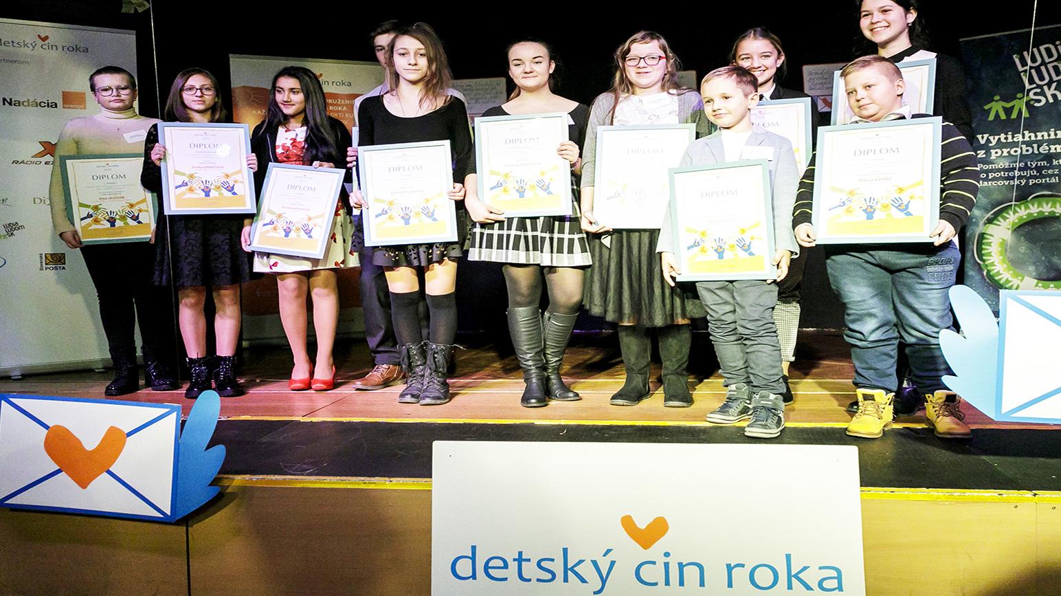 Detský čin roka 2018 zaznamenal zvýšený počet záchranárov 