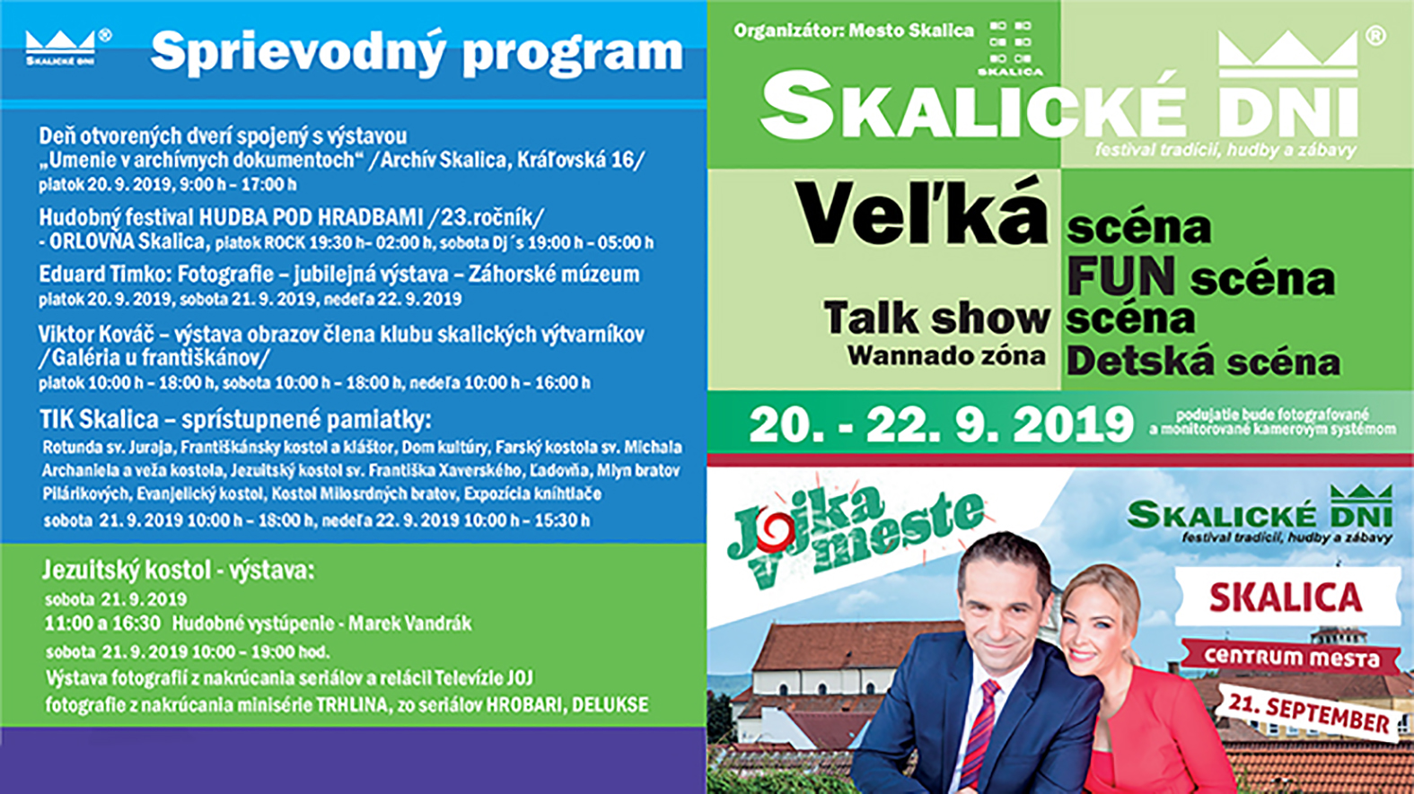 Skalické dni ukončia letnú turistickú sezónu v meste