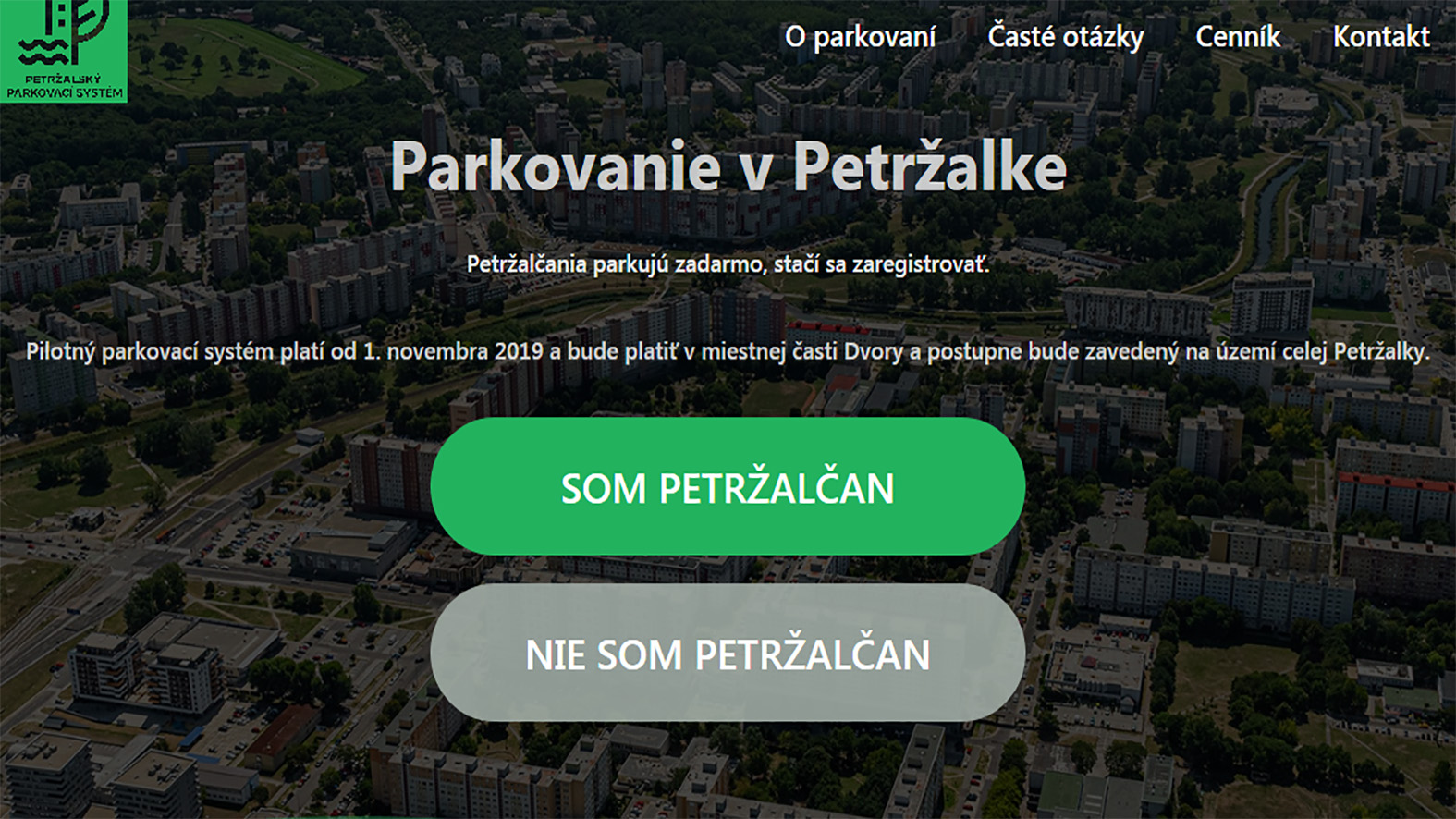 Petržalčania sa môžu registrovať do parkovacieho systému na novej webstránke
