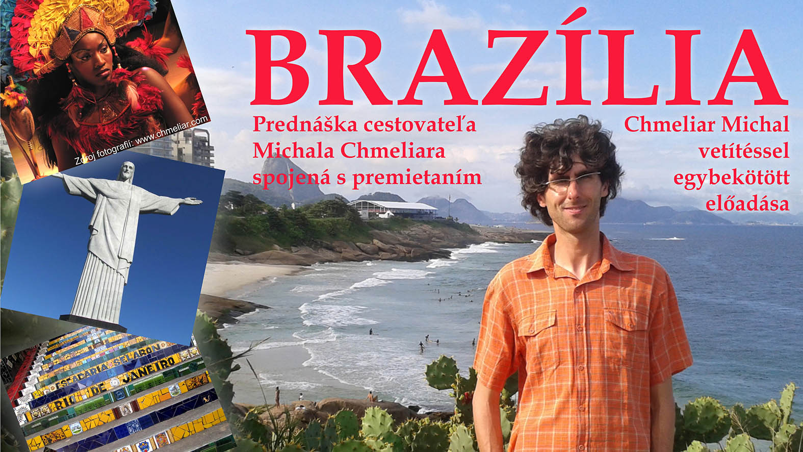 S Michalom Chmeliarom o Brazílii v Mestskej knižnici vo Fiľakove