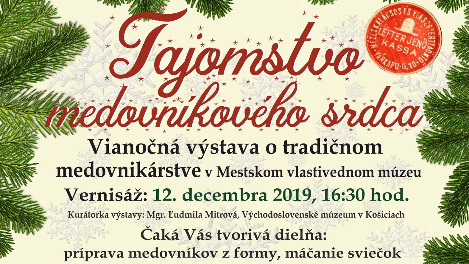  Otvorenie výstavy „Tajomstvo medovníkového srdca“ vo Fiľakove