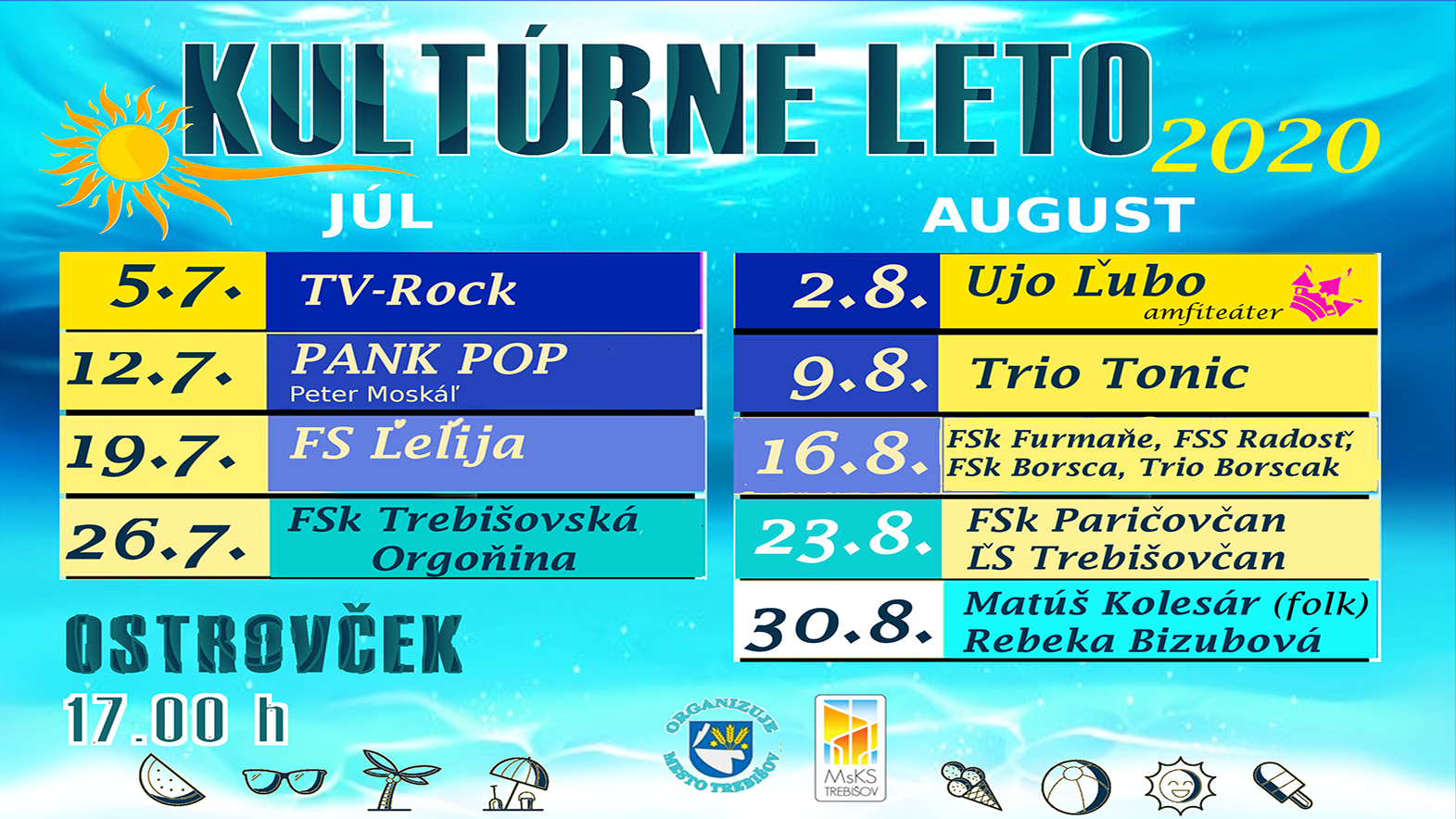 Kultúrne leto 2020 v Trebišove 