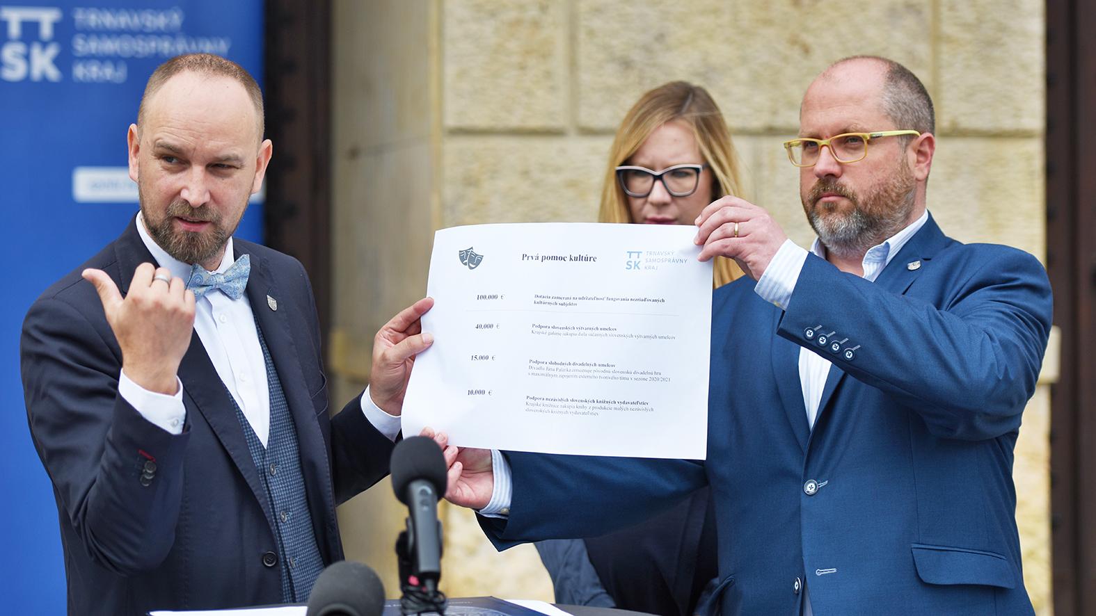 Kraj zriadil fond prvej pomoci na podporu kultúry so sumou 165 000 eur