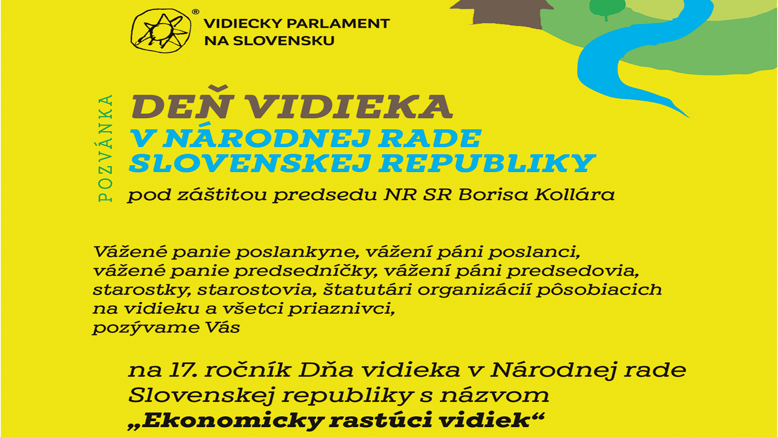 Deň vidieka v Národnej rade SR pod záštitou predsedu NR SR Borisa Kollára