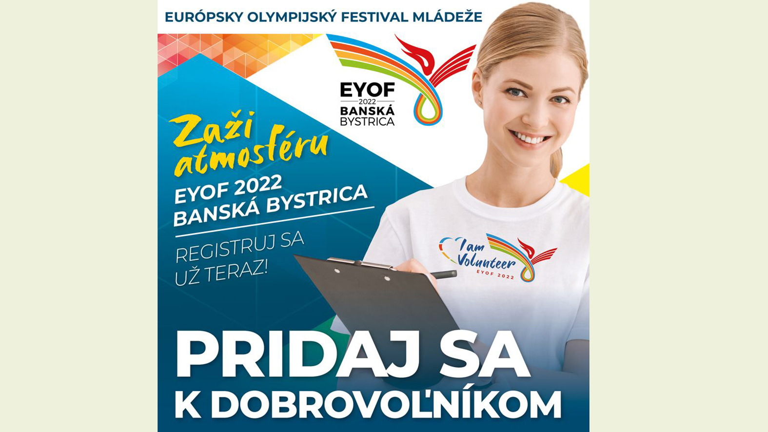 500 dní do EYOF 2022: Začína sa nábor dobrovoľníkov
