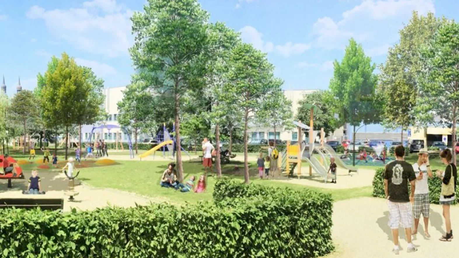 Projekt Agátka na Družbe počíta s 280-metrovým umelým potokom