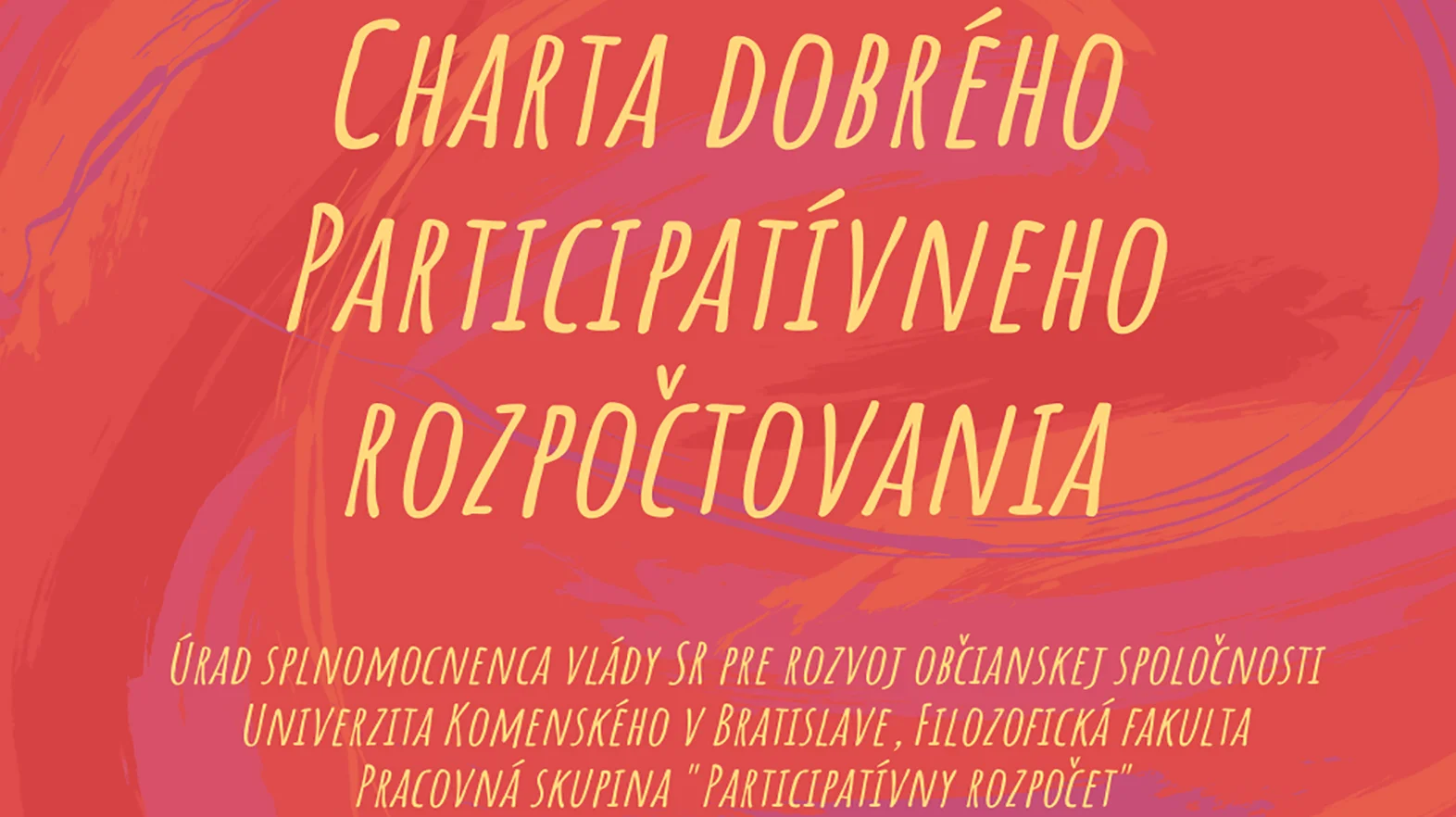 Charta dobrého participatívneho rozpočtovania