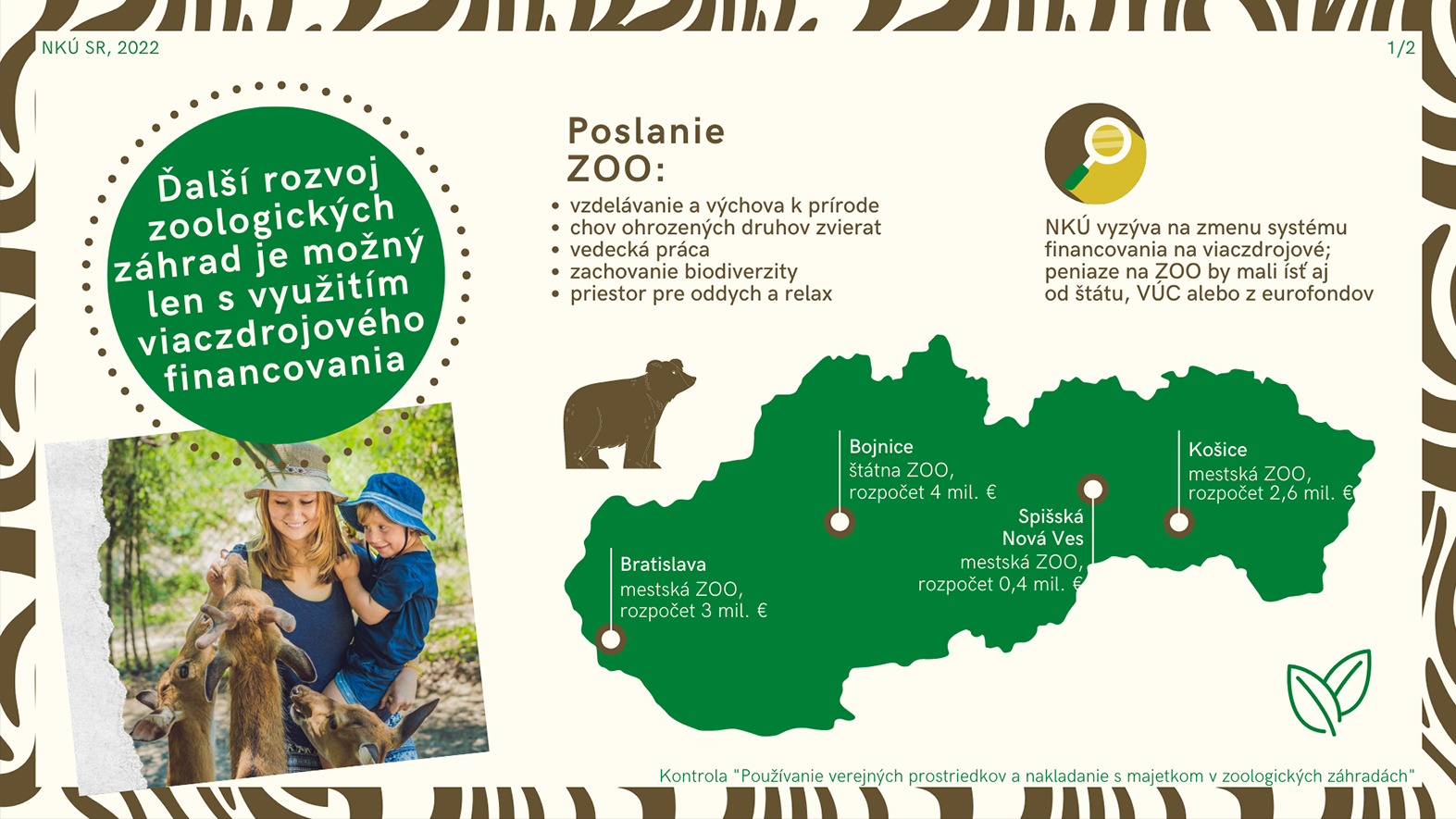 Rozvoj zoologických záhrad je možný len s využitím viaczdrojového financovania