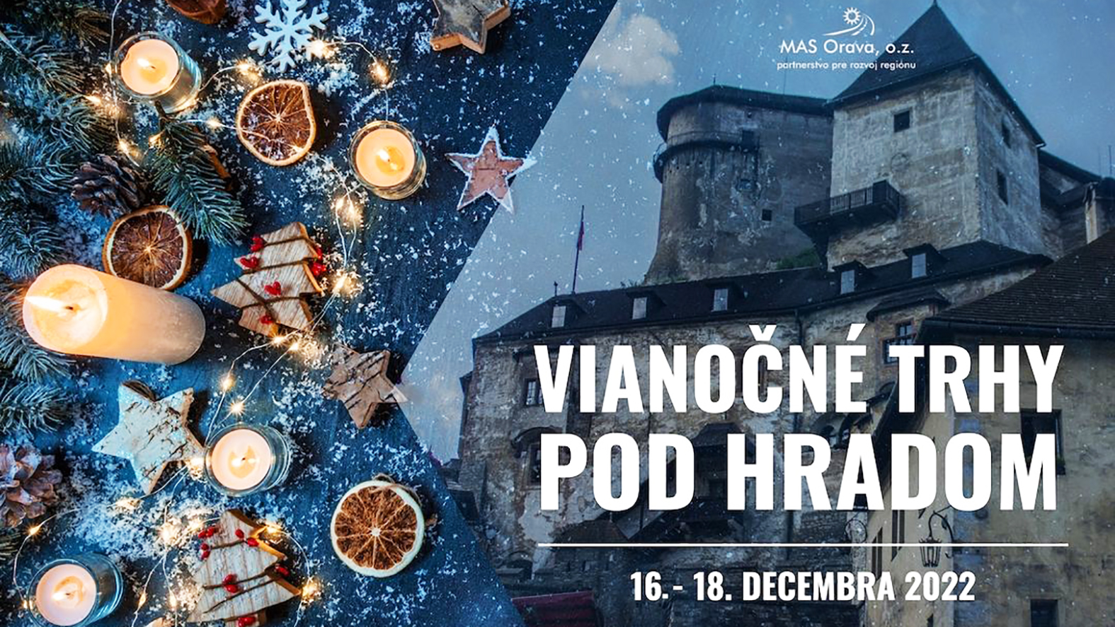 Pod Oravským hradom sa začali vianočné trhy