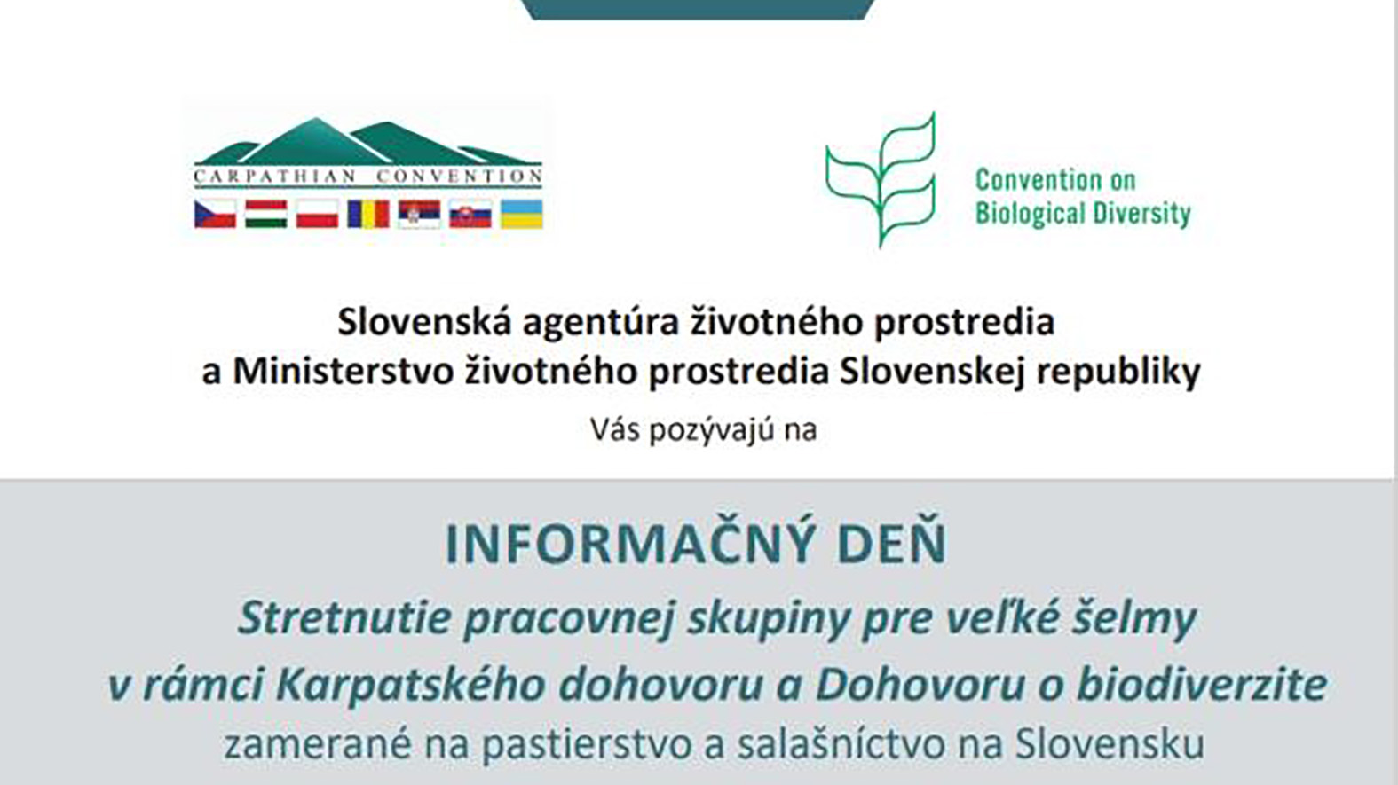 Uskutoční sa informačný deň zameraný na pastierstvo a salašníctvo na Slovensku  