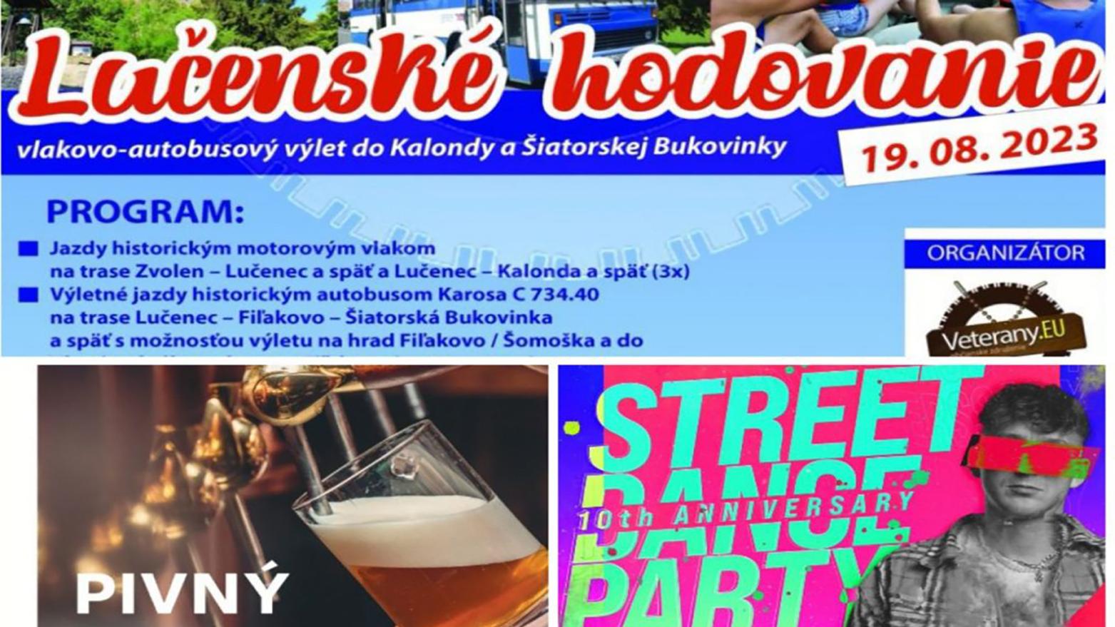 Lučenecké hodovanie prinesie jarmok, pivný festival i jazdy historickým vlakom