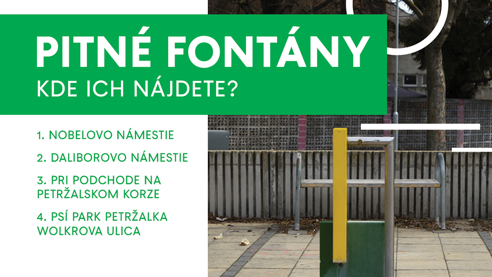 Petržalka spustila projekt pitných fontánok