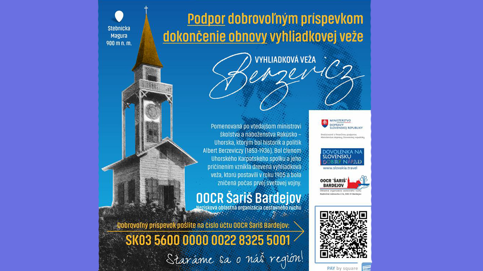 Bardejov: Berzewiczovú vyhliadkovú vežu chcú dokončiť za pomoci zbierky