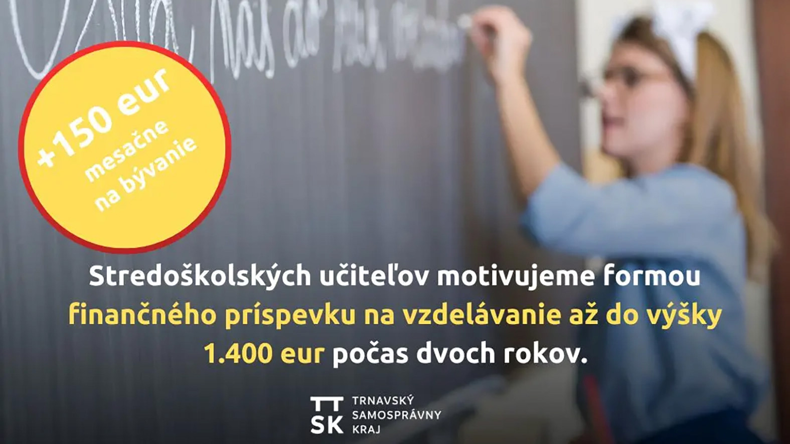 Pedagógom na SŠ poskytuje TTSK finančné príspevky na vzdelávanie aj bývanie