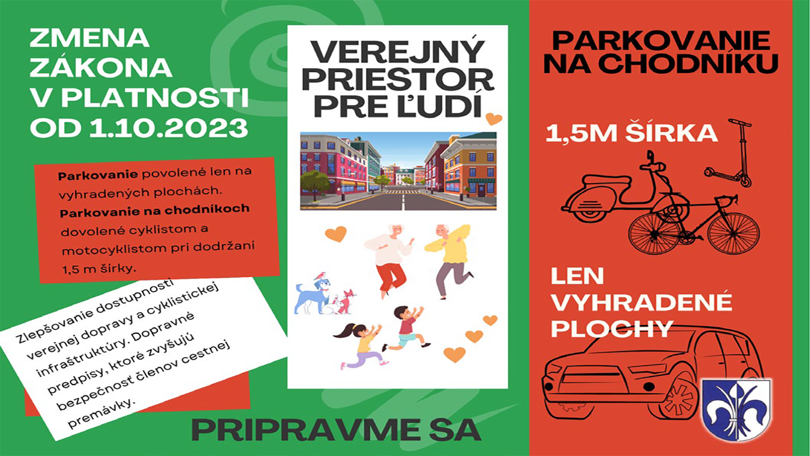 Zákaz parkovania na chodníkoch