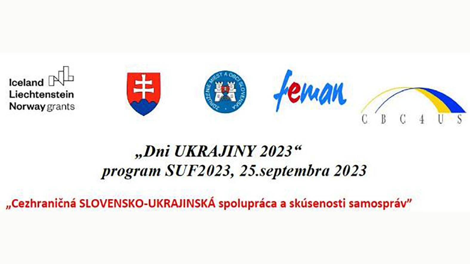 Registrujte sa na Deň samosprávy Slovenska a Ukrajiny  
