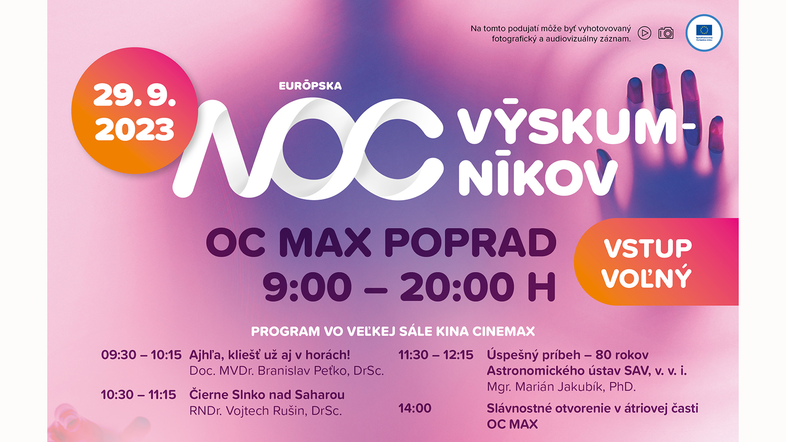 Európska noc výskumníkov v Poprade verejnosti priblíži vedecké poznatky a objavy