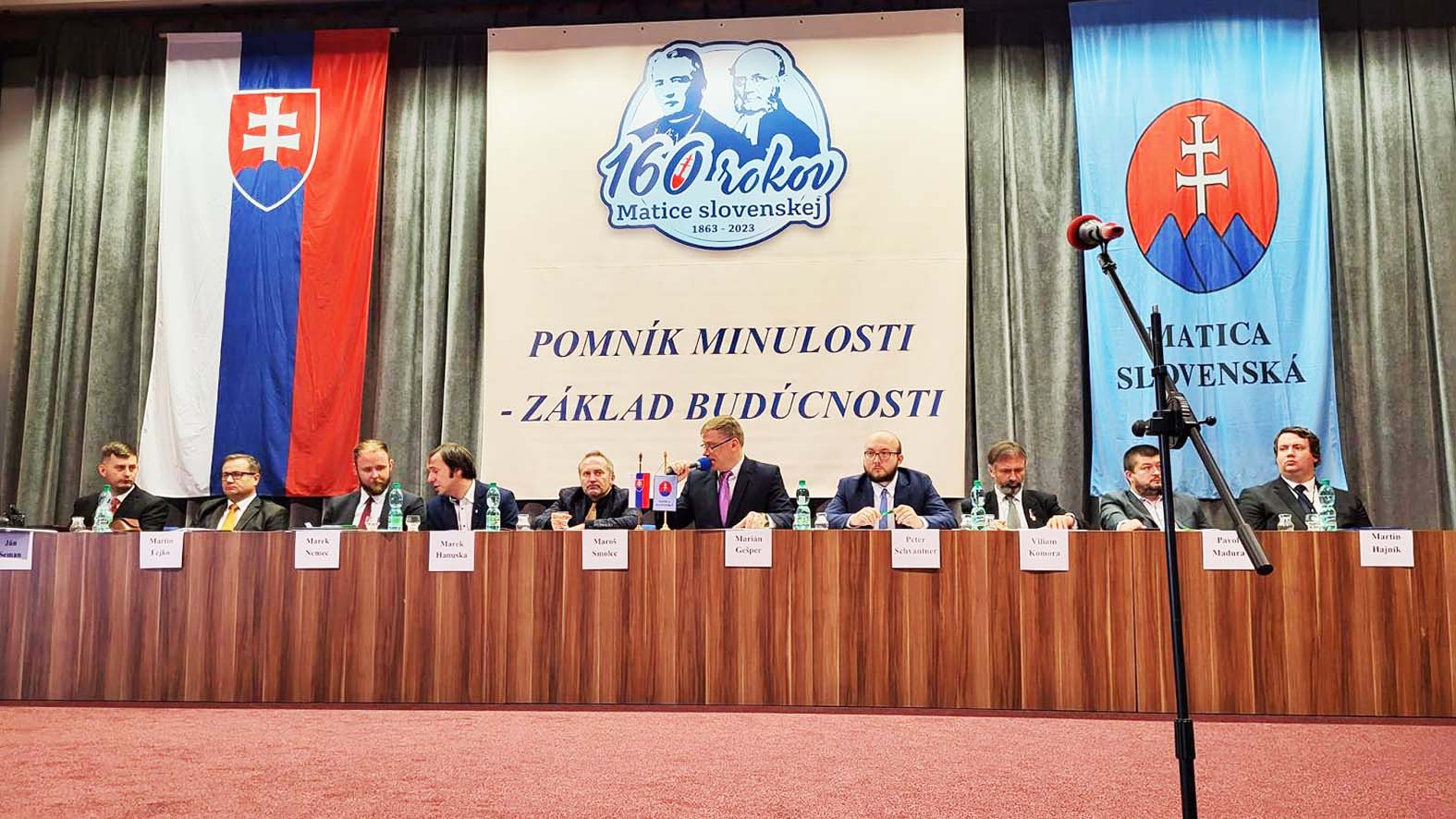 Predseda ZMOS Jozef Božik na slávnostnom sneme Matice slovenskej  