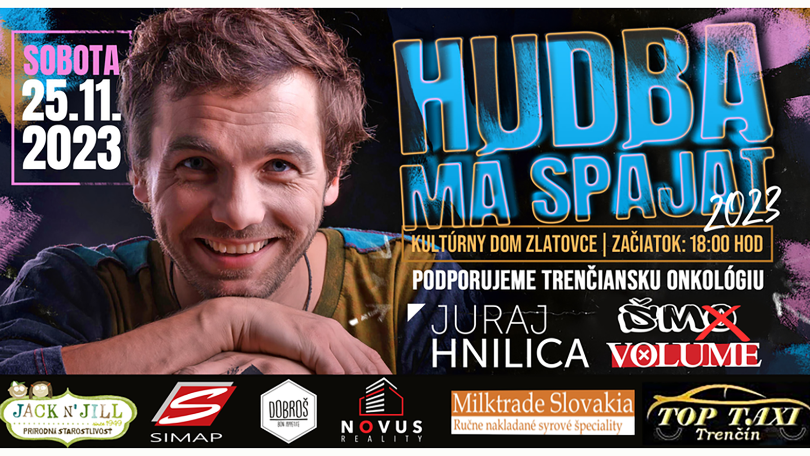 Pozvánka na štvrtý ročník podujatia Hudba má spájať, hudba má pomáhať