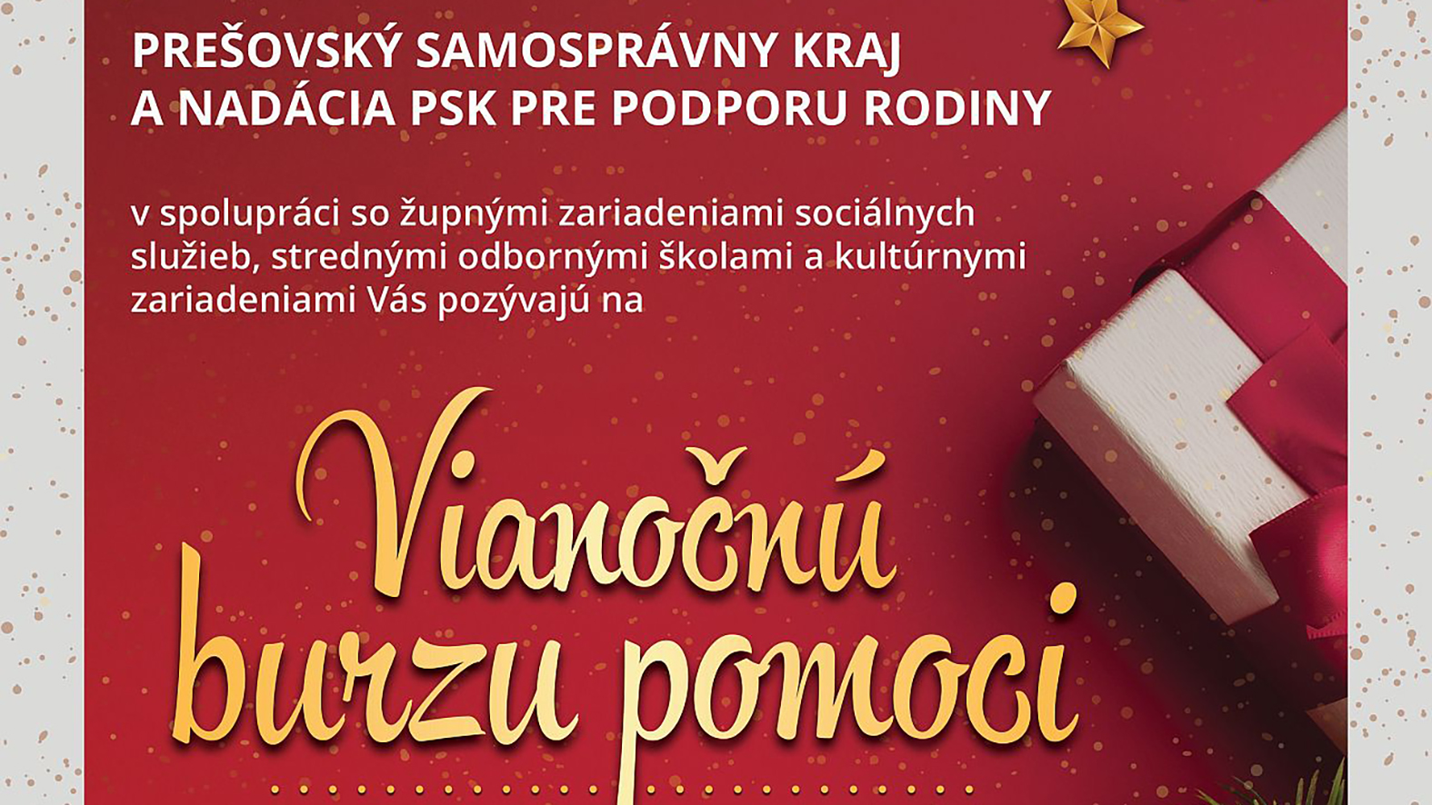 Výťažok z Vianočnej burzy pomoci PSK pomôže núdznym v kraji