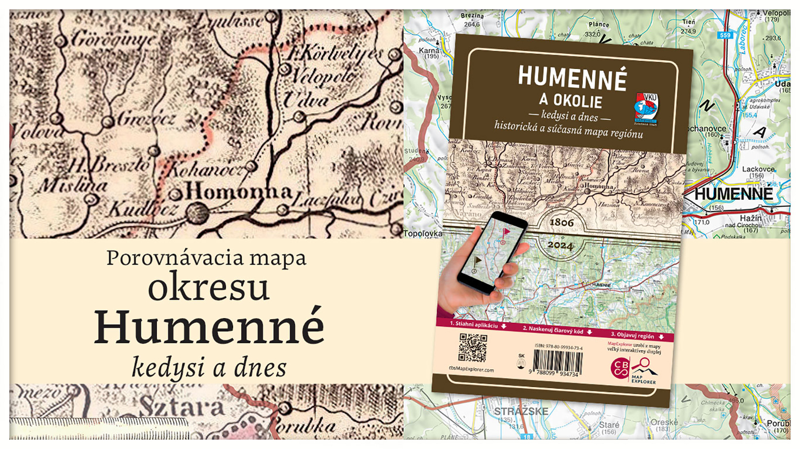 Humenné kedysi a dnes: Unikátna mapa odhalí históriu a súčasnosť našej domoviny