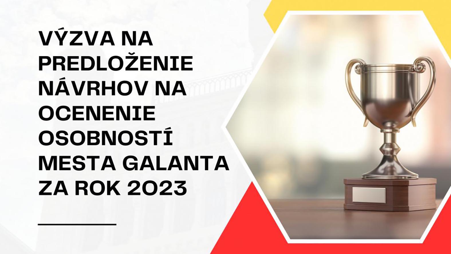 Obyvatelia môžu podávať návrhy na ocenenia mesta za rok 2023