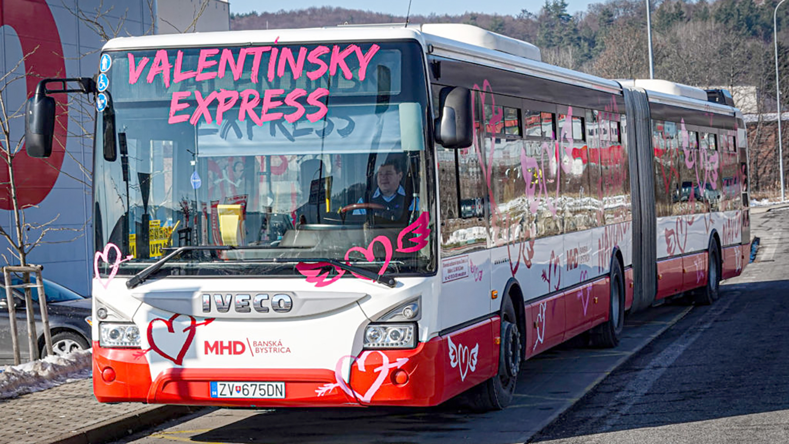 Banská Bystrica: V MHD bude na Deň zaľúbených opäť premávať Valentínsky express