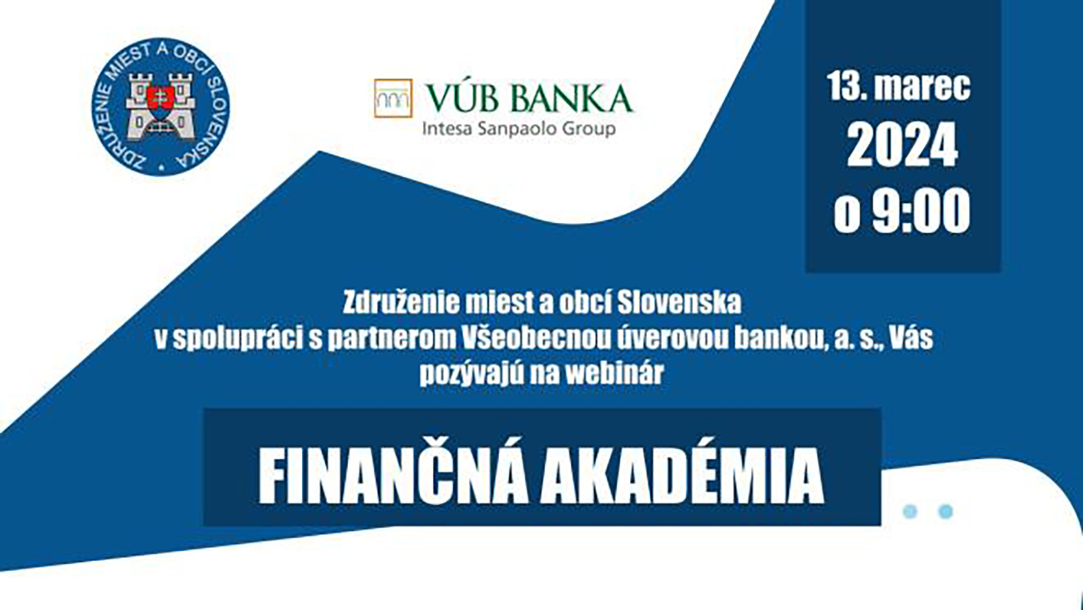 Posledný deň na prihlásenie sa na webinár Finančnej akadémie ZMOS