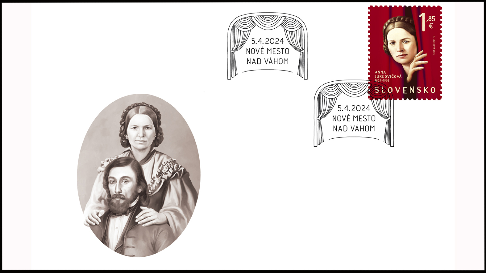 Slovenská pošta vydáva známku „Osobnosti: Anna Jurkovičová (1824 - 1905)“