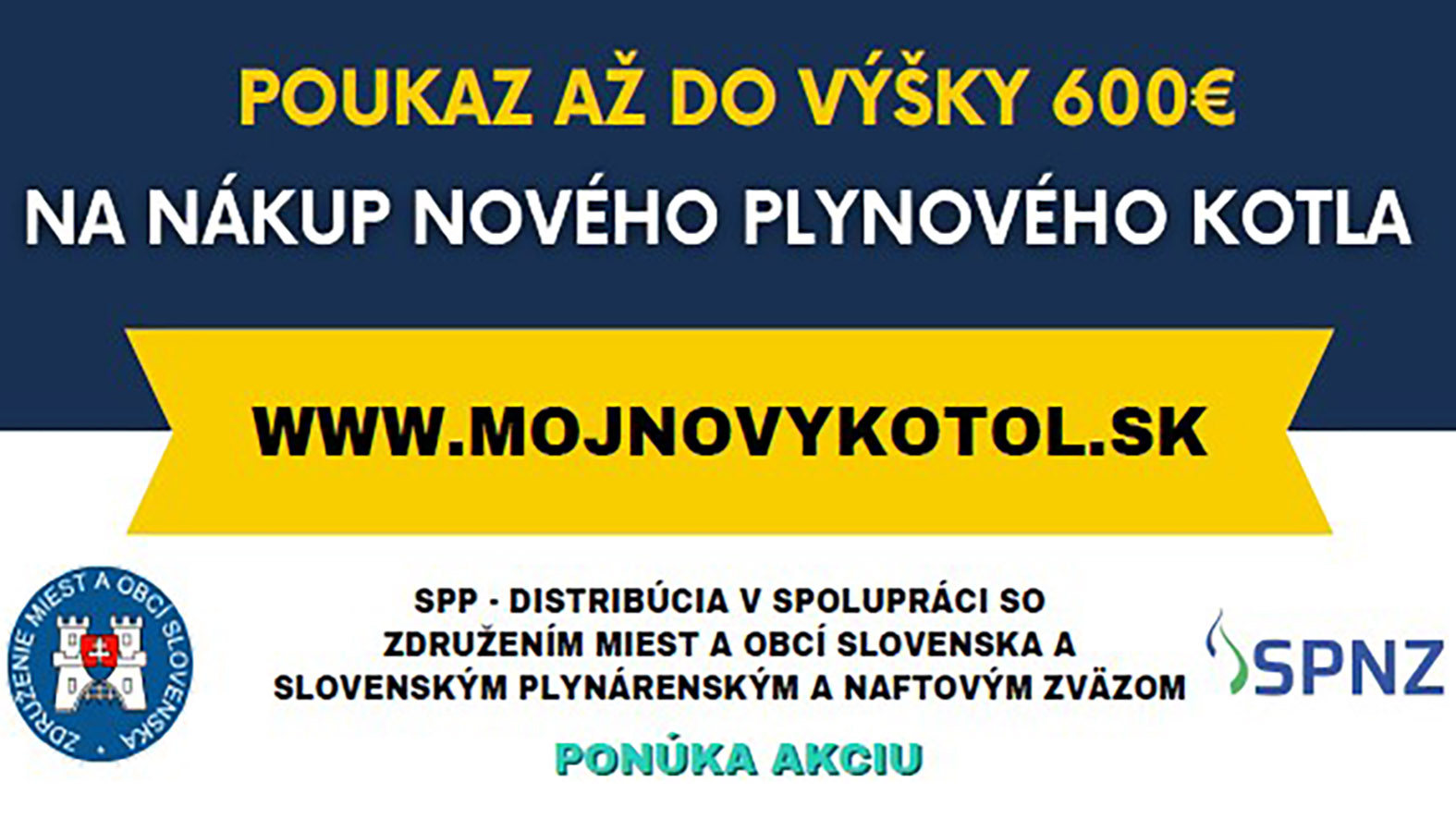 Vymeňte staré plynové kotly za nové so zľavou až 600 eur