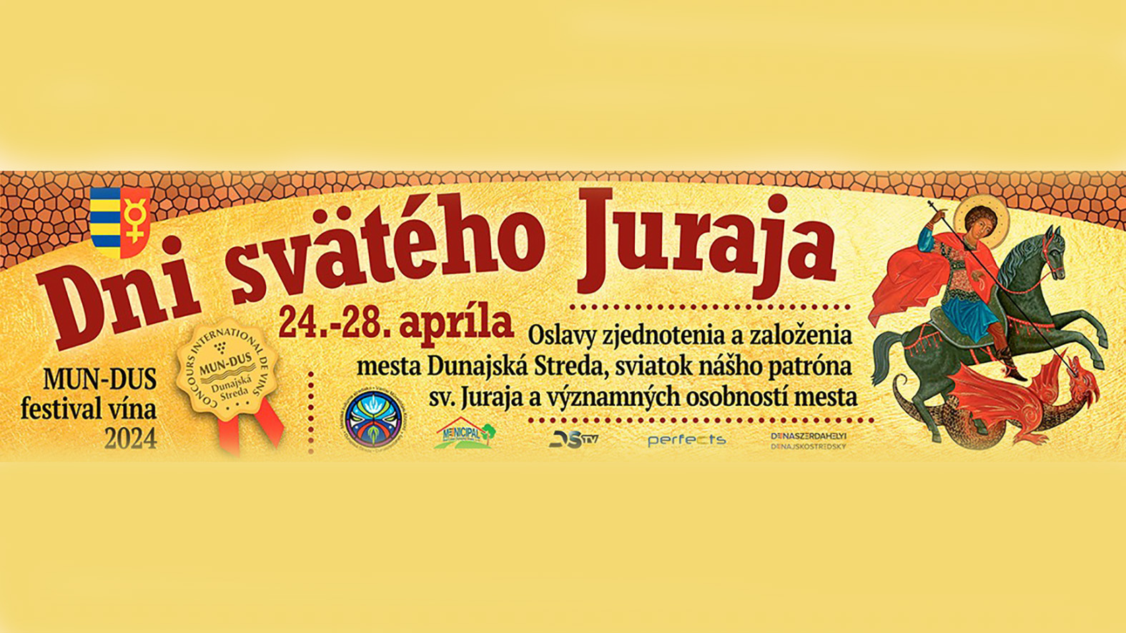 V tomto týždni bude Dunajská Streda žiť Dňami sv. Juraja