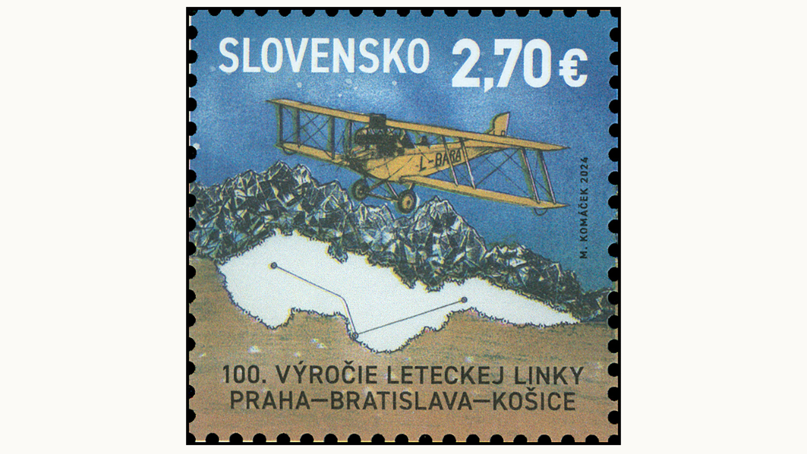 100. výročie uvedenia do prevádzky leteckej linky Praha - Bratislava - Košice