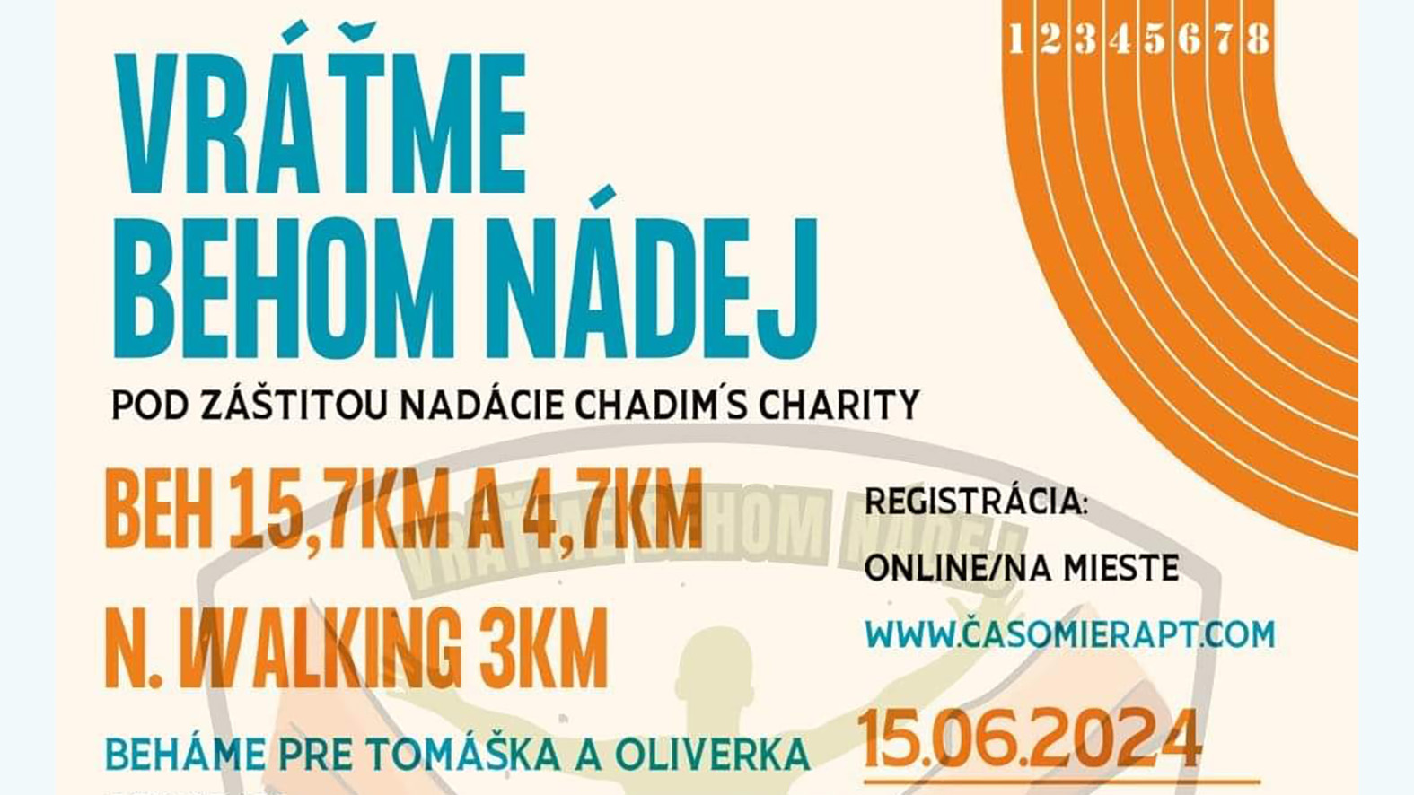 V meste sa uskutoční benefičný beh, prinesie i sprievodný program