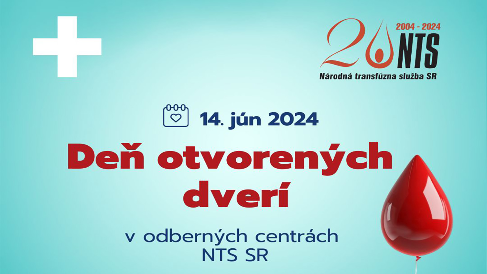 NTS SR pri príležitosti Svetového dňa darcov krvi pozýva do odberných centier