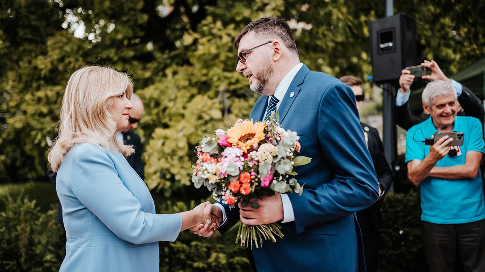 Predseda ZMOS Jozef Božik na rozlúčkovom podujatí prezidentky SR Zuzany Čaputove