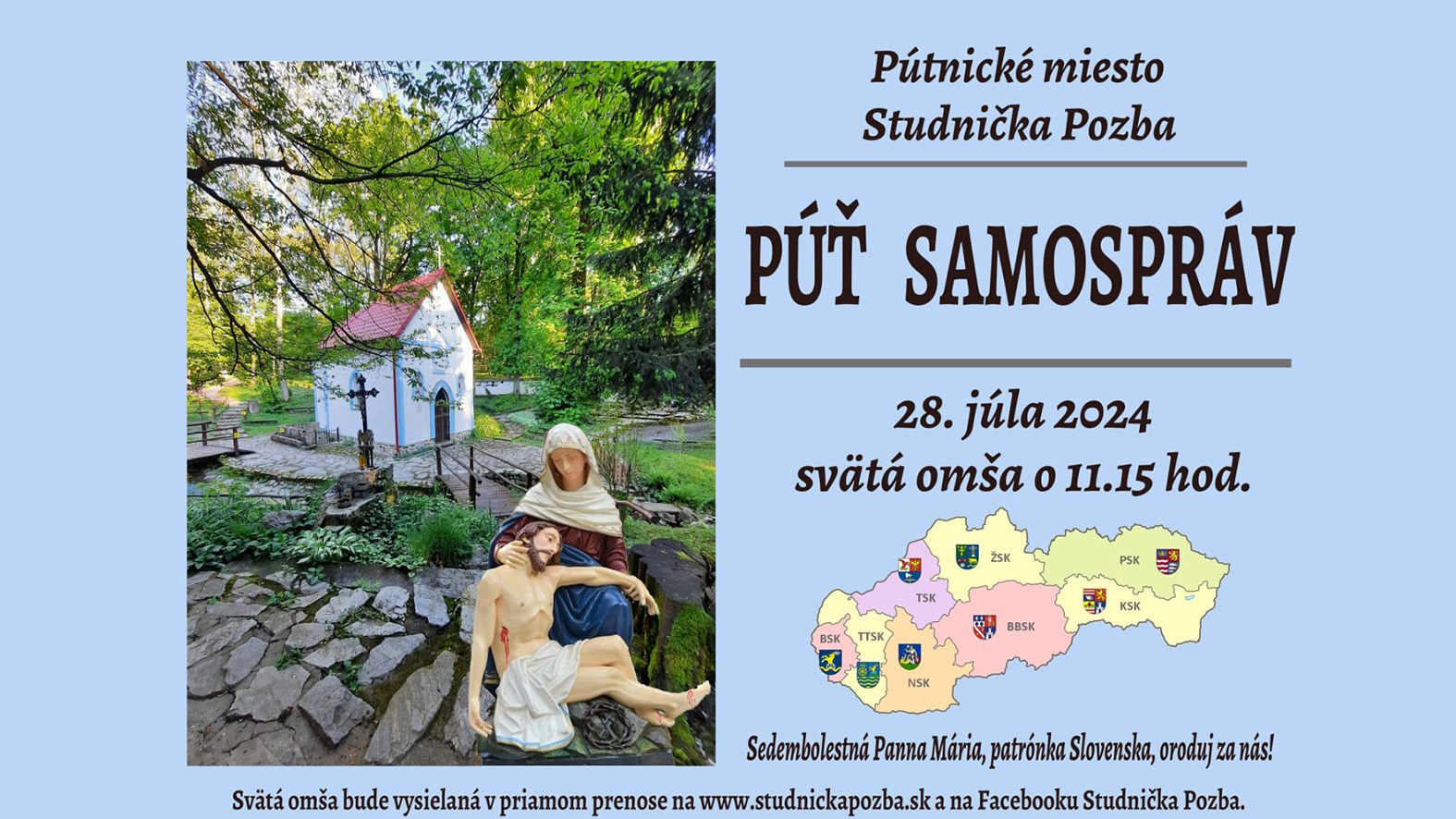 Púť samospráv sa uskutoční 28. júla 2024
