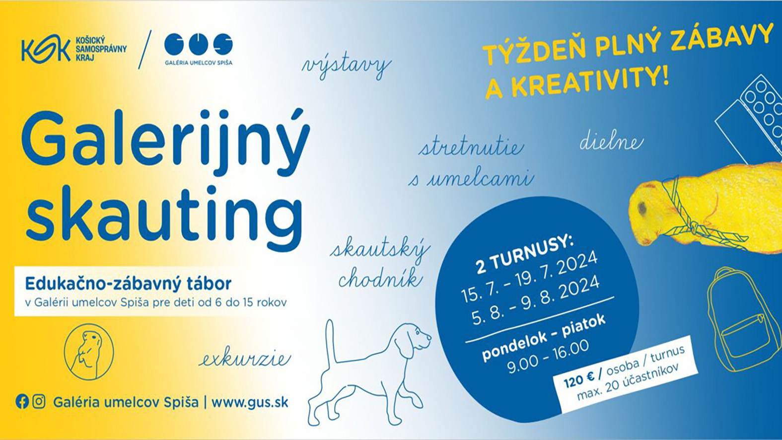 Galerijný skauting - Edukačno-zábavný tábor - Posledné voľné miesta