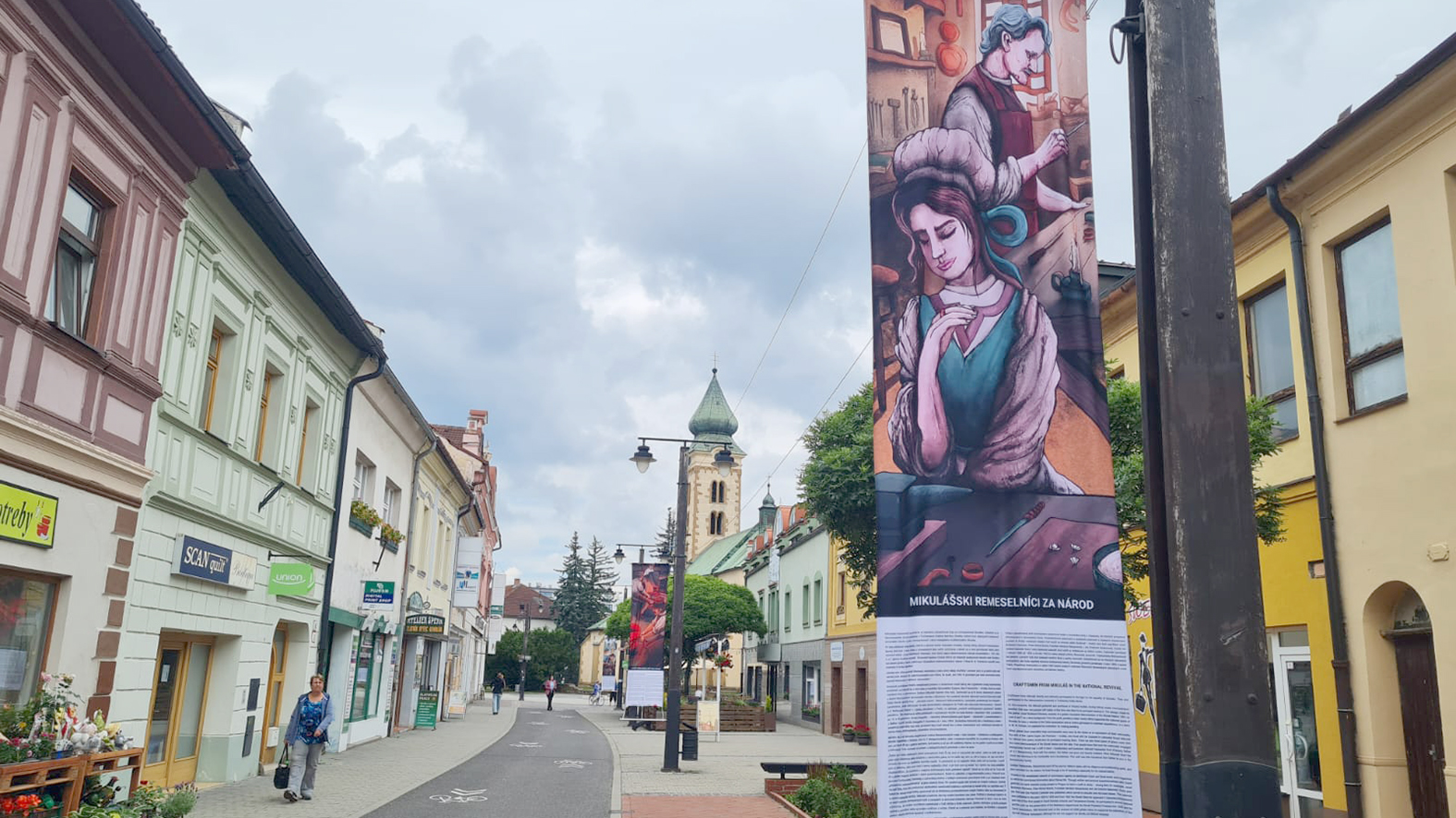 Výročie 600 rokov jarmokov v L. Mikuláši prezentujú na ôsmich banneroch v centre