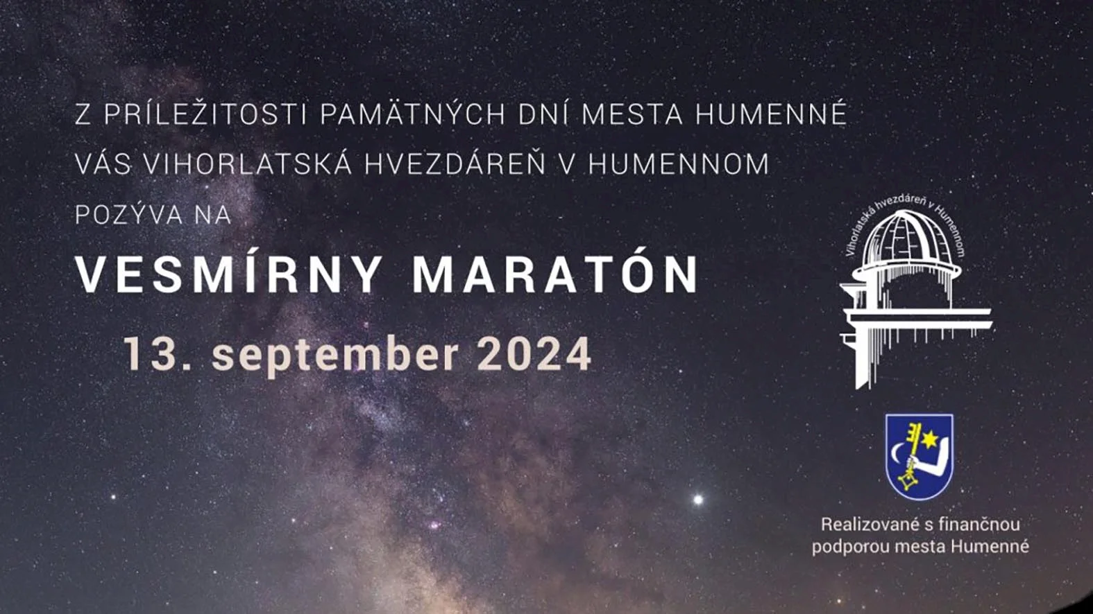 Vesmírny maratón v Humennom 