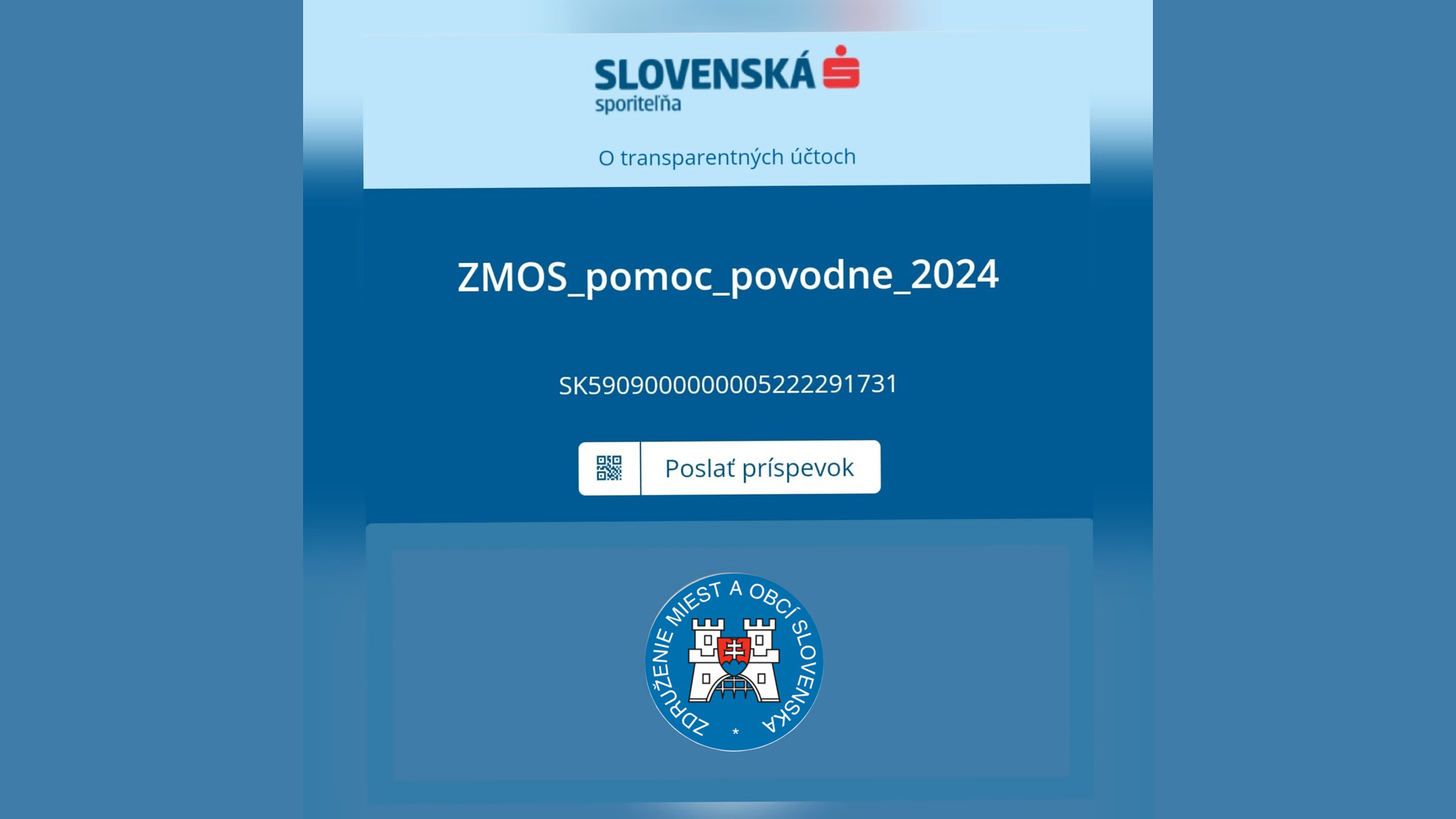 Zriadili sme transparentný účet na pomoc samosprávam postihnutým povodňami