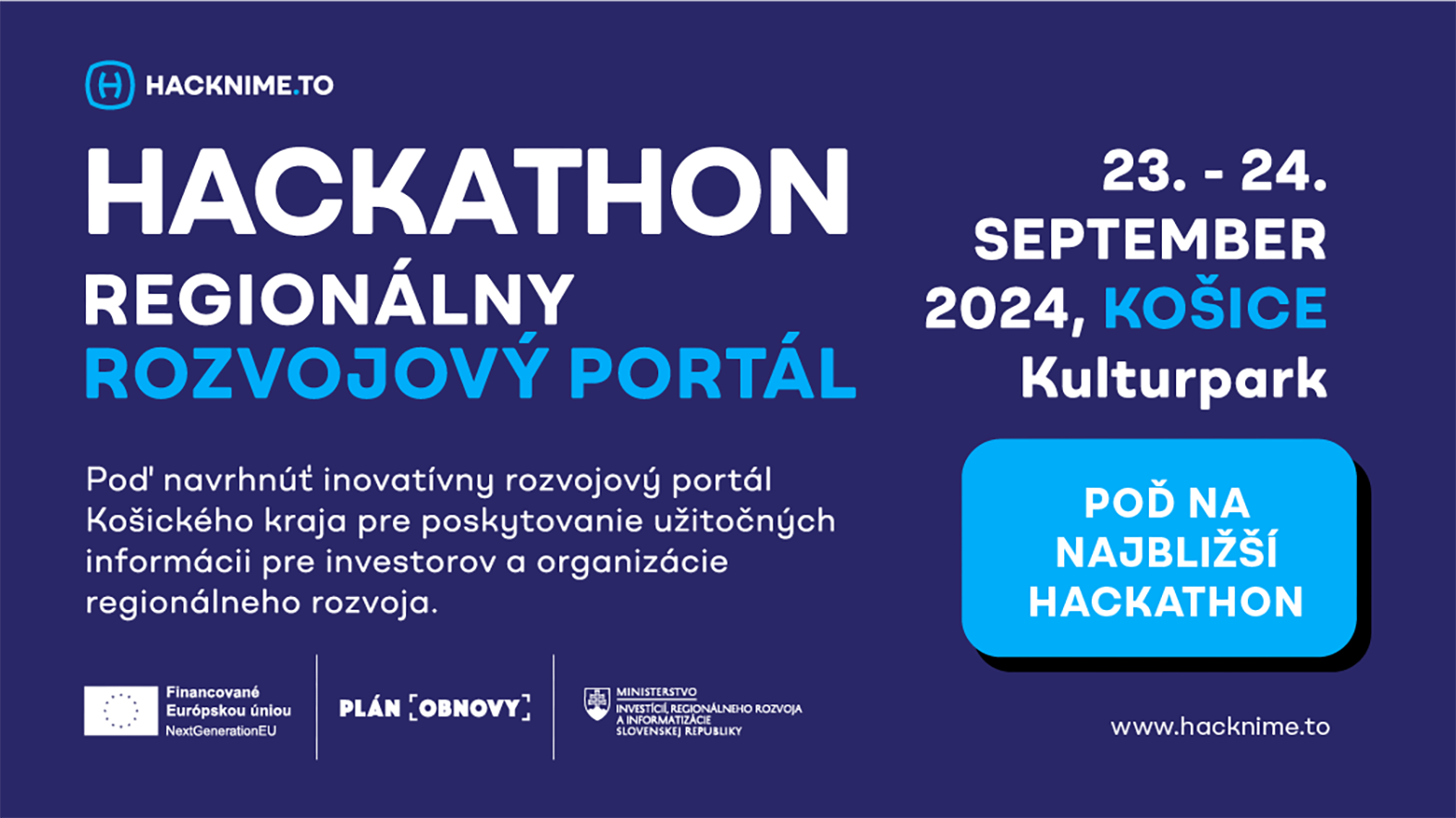 Košický hackathon je zameraný na návrh regionálneho rozvojového portálu