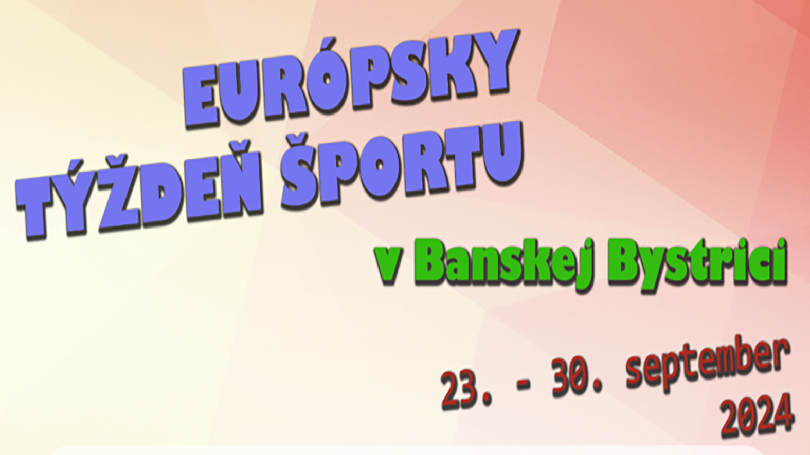 Európsky týždeň športu prinesie i súťaž medzi najväčšími sídliskami